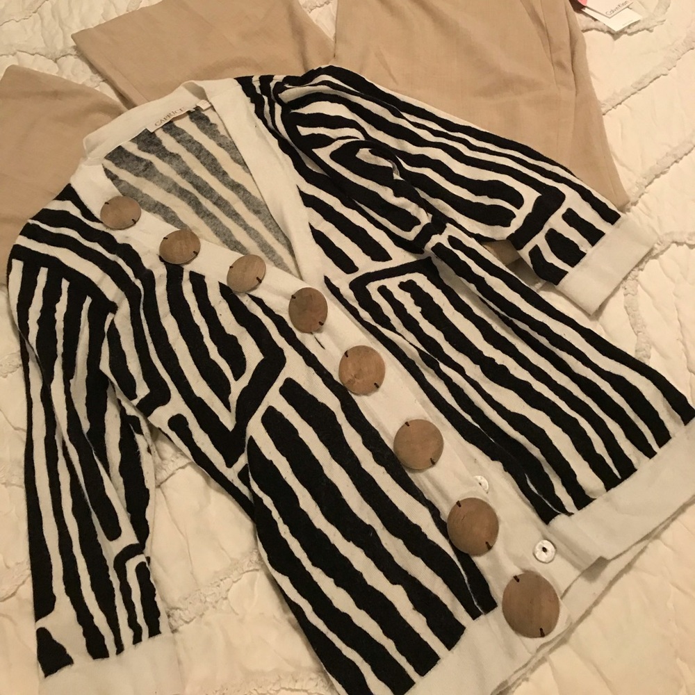 Caprice Coconut Button Sweater